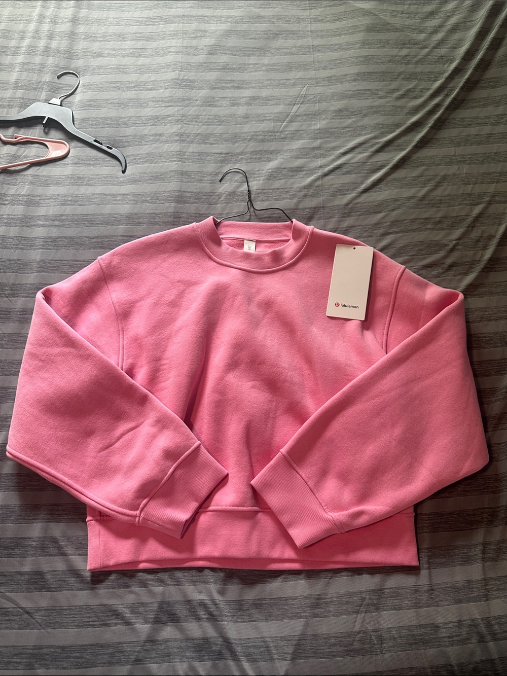 lululemon athletica Pink Steady State SuperLoft Crew Sweatshirt XS